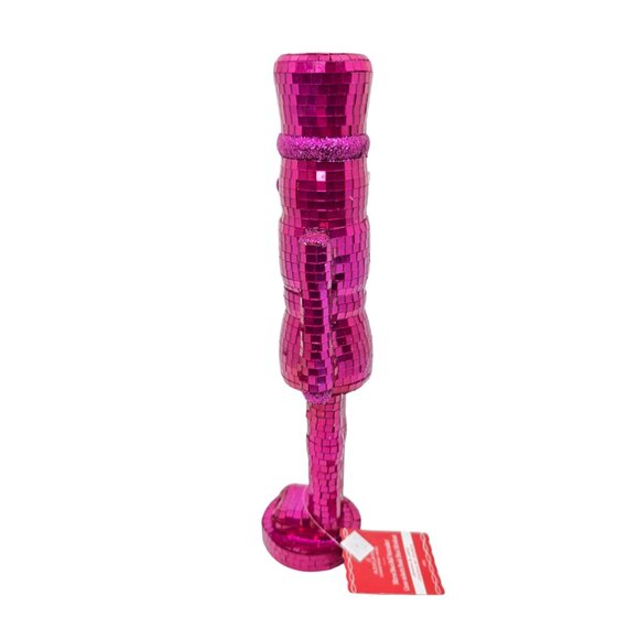 Ashland Blue Mirror Ball & Glitter Disco 13" Nutcracker Tabletop Decor NEW - Picture 7 of 13